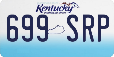 KY license plate 699SRP