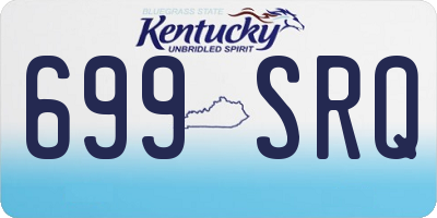 KY license plate 699SRQ