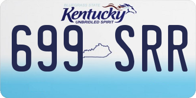 KY license plate 699SRR