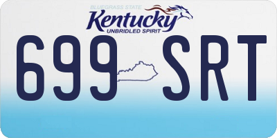 KY license plate 699SRT