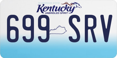KY license plate 699SRV