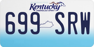 KY license plate 699SRW