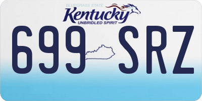 KY license plate 699SRZ