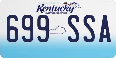 KY license plate 699SSA