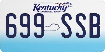 KY license plate 699SSB