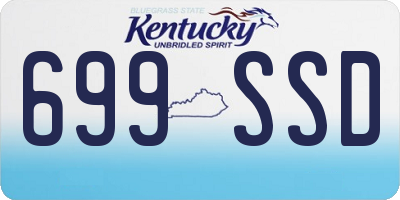 KY license plate 699SSD