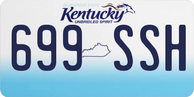 KY license plate 699SSH