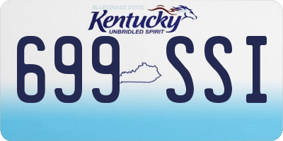 KY license plate 699SSI