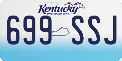 KY license plate 699SSJ