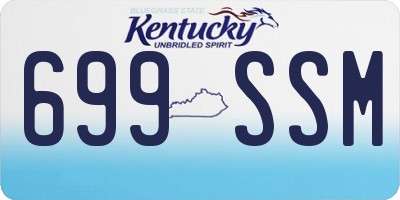 KY license plate 699SSM