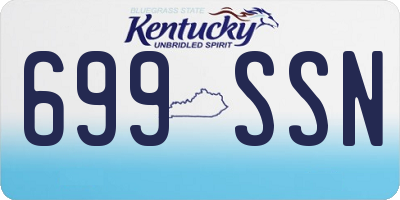 KY license plate 699SSN