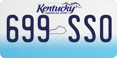 KY license plate 699SSO