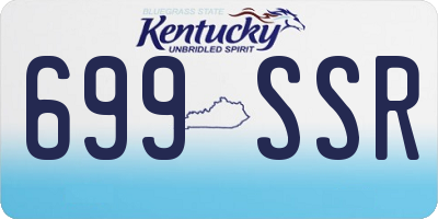 KY license plate 699SSR