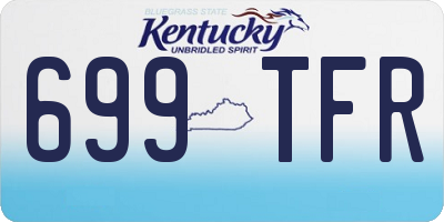 KY license plate 699TFR