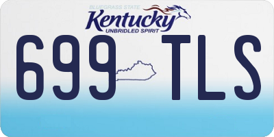KY license plate 699TLS