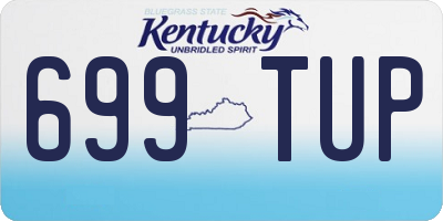 KY license plate 699TUP