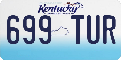 KY license plate 699TUR