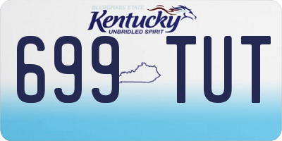 KY license plate 699TUT