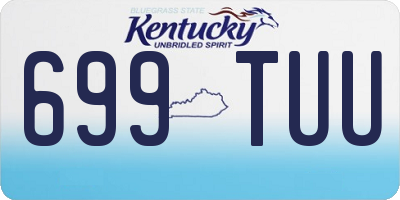 KY license plate 699TUU