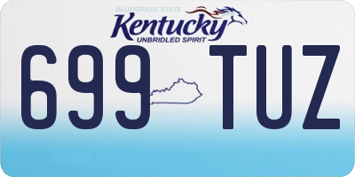 KY license plate 699TUZ