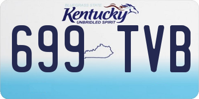 KY license plate 699TVB
