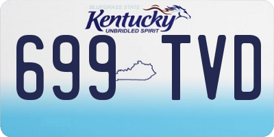 KY license plate 699TVD