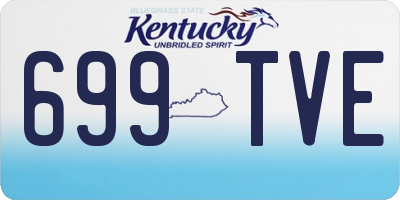 KY license plate 699TVE