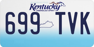 KY license plate 699TVK