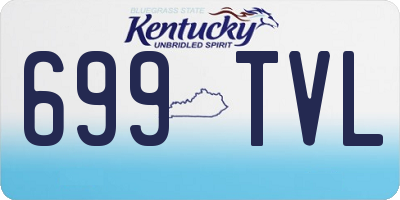 KY license plate 699TVL