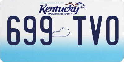 KY license plate 699TVO