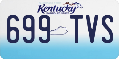 KY license plate 699TVS