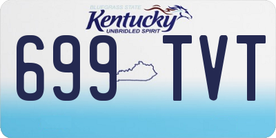 KY license plate 699TVT