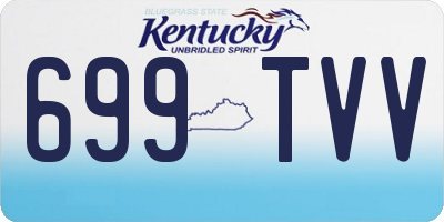 KY license plate 699TVV