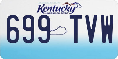KY license plate 699TVW