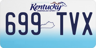 KY license plate 699TVX
