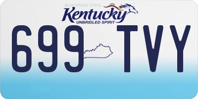 KY license plate 699TVY