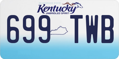 KY license plate 699TWB