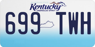 KY license plate 699TWH