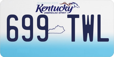 KY license plate 699TWL
