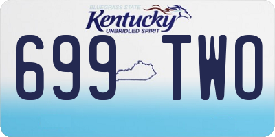 KY license plate 699TWO