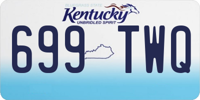 KY license plate 699TWQ