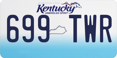 KY license plate 699TWR