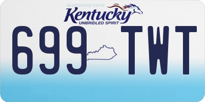 KY license plate 699TWT