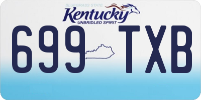 KY license plate 699TXB