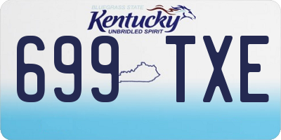 KY license plate 699TXE