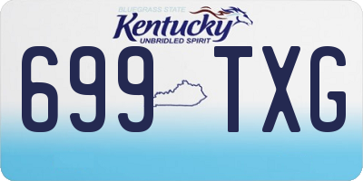 KY license plate 699TXG
