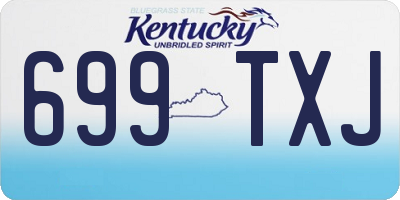 KY license plate 699TXJ