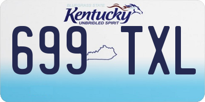 KY license plate 699TXL