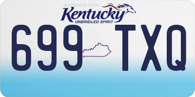 KY license plate 699TXQ