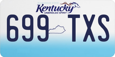 KY license plate 699TXS
